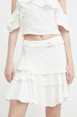 Zdjęcie produktu IRO spódnica bawełniana kolor biały mini rozkloszowana