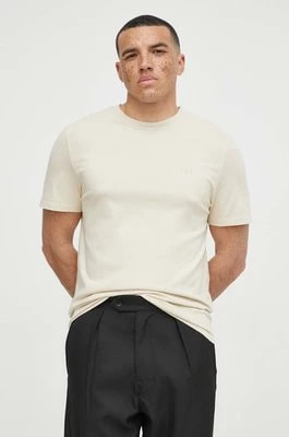 Zdjęcie produktu IRO t-shirt bawełniany męski kolor beżowy gładki