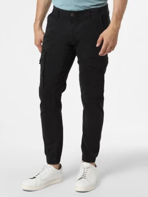Zdjęcie produktu Jack & Jones Spodnie Mężczyźni Bawełna czarny jednolity,