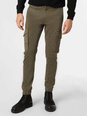 Zdjęcie produktu Jack & Jones Spodnie Mężczyźni Bawełna zielony jednolity,