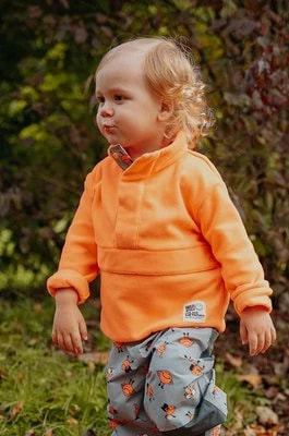Zdjęcie produktu Jack Wolfskin bluza dziecięca SMILEYWORLD MIDLAYER kolor pomarańczowy gładka