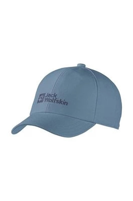 Zdjęcie produktu Jack Wolfskin czapka z daszkiem dziecięca BASEBALL kolor niebieski z aplikacją