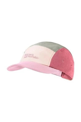 Zdjęcie produktu Jack Wolfskin czapka z daszkiem dziecięca WIVID kolor różowy z aplikacją