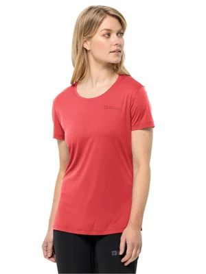 Zdjęcie produktu Jack Wolfskin Koszulka sportowa "Tech" w kolorze czerwonym rozmiar: S