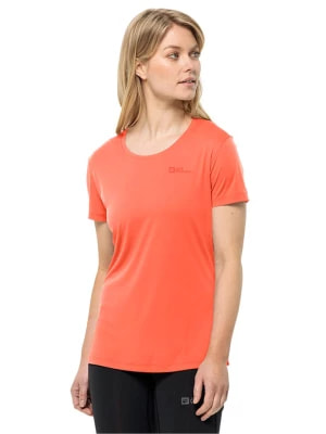 Zdjęcie produktu Jack Wolfskin Koszulka sportowa "Tech" w kolorze pomarańczowym rozmiar: L