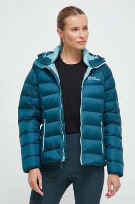 Zdjęcie produktu Jack Wolfskin kurtka sportowa puchowa Nebelhorn kolor turkusowy