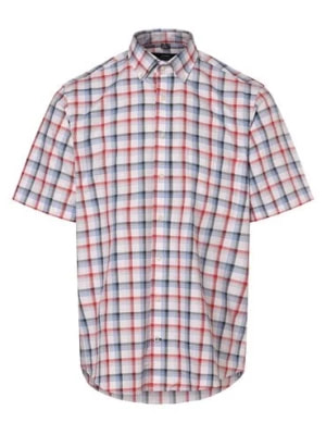 Zdjęcie produktu James Koszula męska Mężczyźni Regular Fit Bawełna biały|niebieski|czerwony w kratkę,