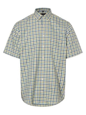 Zdjęcie produktu James Koszula męska Mężczyźni Regular Fit Bawełna biały|niebieski|żółty w kratkę,