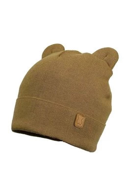 Zdjęcie produktu Jamiks czapka bawełniana dziecięca TOMAR kolor brązowy z cienkiej dzianiny bawełniana