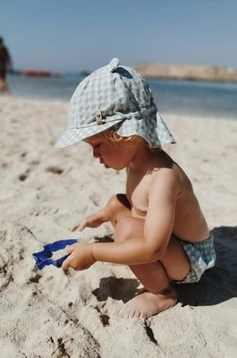 Zdjęcie produktu Jamiks czapka bawełniana dziecięca WIDAR kolor turkusowy wzorzysta