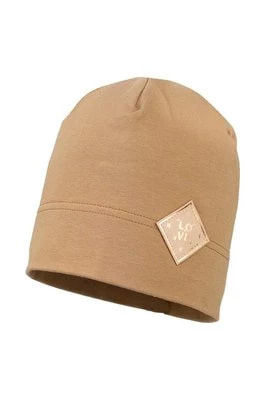 Zdjęcie produktu Jamiks czapka dziecięca SERAPHINE kolor brązowy z cienkiej dzianiny