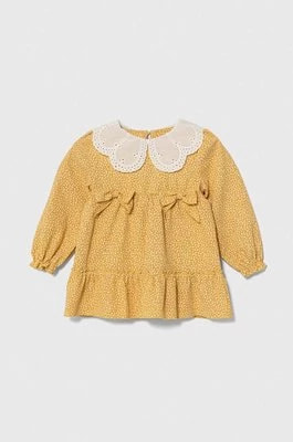 Zdjęcie produktu Jamiks sukienka bawełniana dziecięca kolor żółty mini rozkloszowana