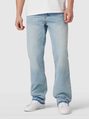 Zdjęcie produktu Jeansy o kroju regular fit z postrzępionymi wykończeniami model ‘Open Hem’ EIGHTYFIVE