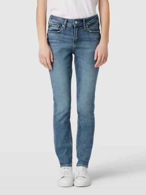 Zdjęcie produktu Jeansy o kroju skinny fit z 5 kieszeniami model ‘Suki’ Silver Jeans