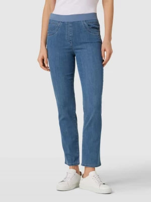 Zdjęcie produktu Jeansy o kroju slim fit z elastycznym pasem z logo model ‘Pamina Fun’ Raphaela By Brax