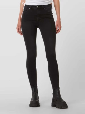 Zdjęcie produktu Jeansy z wysokim stanem o kroju skinny fit z dodatkiem streczu model ‘Ania’ YOUNG POETS SOCIETY
