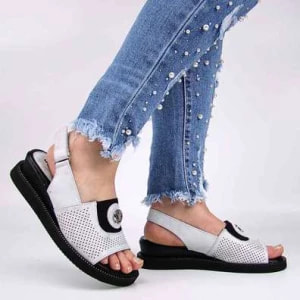 Zdjęcie produktu JEZZI RMR2267-2 sandały damskie na koturnie ażurowe