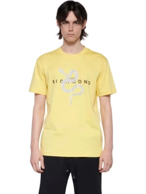 Zdjęcie produktu John Richmond, Regularna Koszulka z Logo Yellow, male,