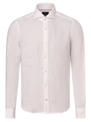 Zdjęcie produktu JOOP! Męska koszula lniana - Pai-W Mężczyźni Slim Fit len biały jednolity,