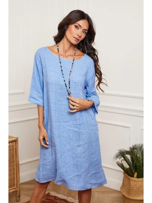Zdjęcie produktu Joséfine Lniana sukienka w kolorze błękitnym rozmiar: M