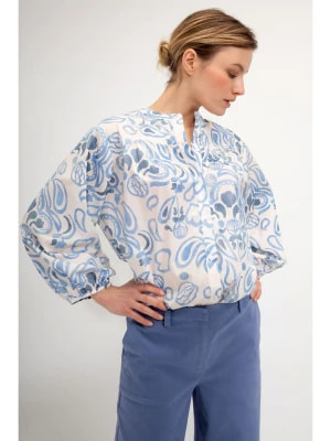 Zdjęcie produktu Josephine & Co Bluzka "Gwenny" w kolorze niebiesko-białym rozmiar: 42