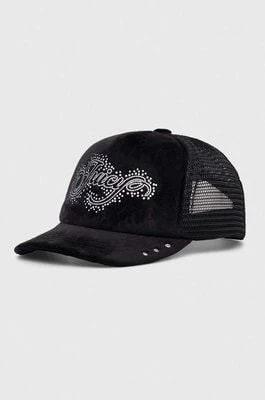 Zdjęcie produktu Juicy Couture czapka z daszkiem kolor czarny z aplikacją