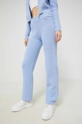 Zdjęcie produktu Juicy Couture spodnie dresowe damskie kolor niebieski gładkie