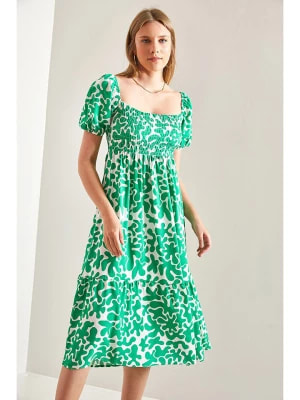 Zdjęcie produktu Jumeon Sukienka w kolorze zielono-kremowym rozmiar: S