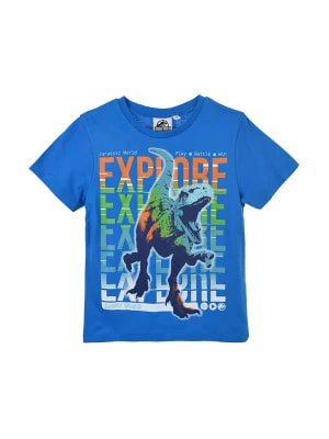 Zdjęcie produktu Jurassic World Koszulka "Dinozaur" w kolorze niebieskim rozmiar: 98