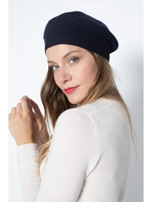 Zdjęcie produktu Just Cashmere Kaszmirowa czapka "Paris" w kolorze granatowym rozmiar: onesize