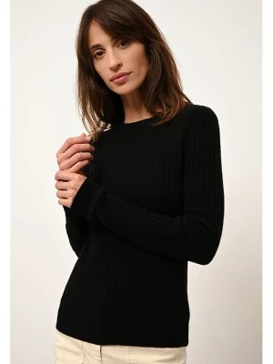 Zdjęcie produktu Just Cashmere Kaszmirowy sweter "Avana" w kolorze czarnym rozmiar: L