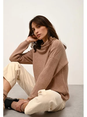 Zdjęcie produktu Just Cashmere Kaszmirowy sweter "Blantyre" w kolorze karmelowym rozmiar: M