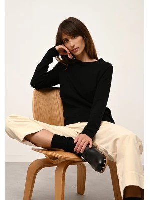 Zdjęcie produktu Just Cashmere Kaszmirowy sweter "Jane" w kolorze czarnym rozmiar: L