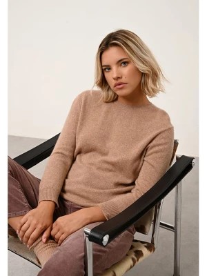 Zdjęcie produktu Just Cashmere Kaszmirowy sweter "Janice" w kolorze karmelowym rozmiar: XXL