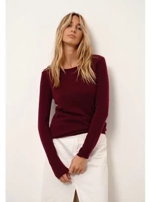 Zdjęcie produktu Just Cashmere Kaszmirowy sweter "Vivian" w kolorze bordowym rozmiar: M