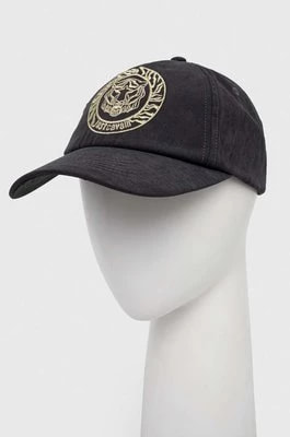 Zdjęcie produktu Just Cavalli czapka z daszkiem kolor czarny z aplikacją