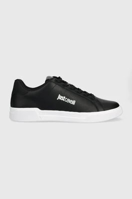 Zdjęcie produktu Just Cavalli sneakersy skórzane kolor czarny 75QA3SB3 ZP287 899