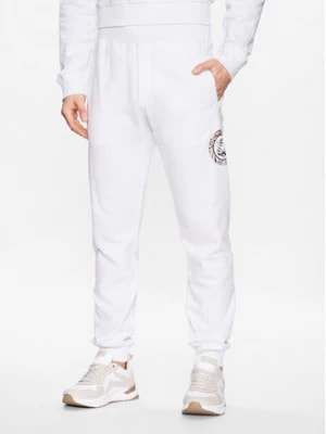 Zdjęcie produktu Just Cavalli Spodnie dresowe 74OBAF03 Biały Regular Fit