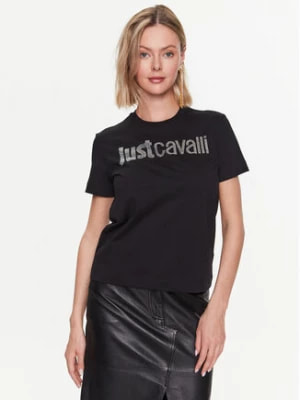Zdjęcie produktu Just Cavalli T-Shirt 74PBHE01 Czarny Regular Fit