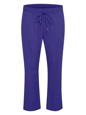 Zdjęcie produktu KAFFE curve Spodnie dresowe "Coletta" w kolorze niebieskim rozmiar: 52