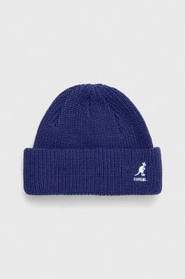 Zdjęcie produktu Kangol czapka kolor niebieski z grubej dzianiny