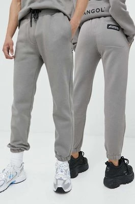 Zdjęcie produktu Kangol spodnie dresowe unisex kolor szary gładkie