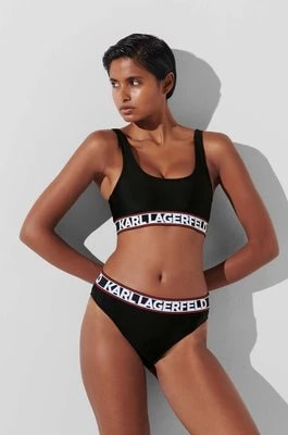 Zdjęcie produktu Karl Lagerfeld biustonosz kolor czarny gładki