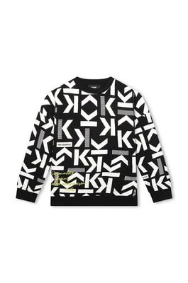 Zdjęcie produktu Karl Lagerfeld bluza dziecięca kolor czarny wzorzysta