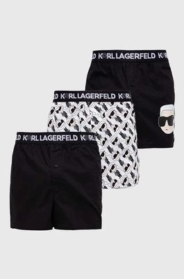Zdjęcie produktu Karl Lagerfeld bokserki bawełniane 3-pack kolor czarny