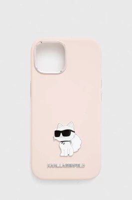 Zdjęcie produktu Karl Lagerfeld etui na telefon iPhone 15 / 14 / 13 6.1'' kolor różowy
