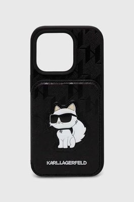 Zdjęcie produktu Karl Lagerfeld etui na telefon iPhone 15 Pro 6.1" kolor czarny
