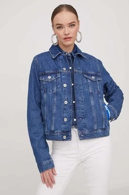 Zdjęcie produktu Karl Lagerfeld Jeans kurtka jeansowa damska kolor niebieski przejściowa