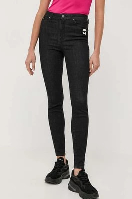Zdjęcie produktu Karl Lagerfeld jeansy Ikonik 2.0 damskie kolor czarny