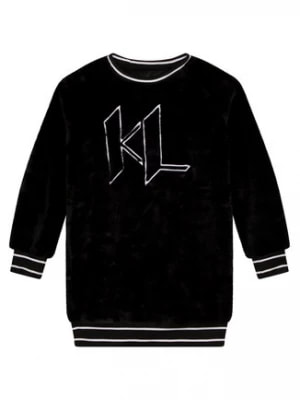 Zdjęcie produktu Karl Lagerfeld Kids Sukienka codzienna Z12229 S Czarny Regular Fit